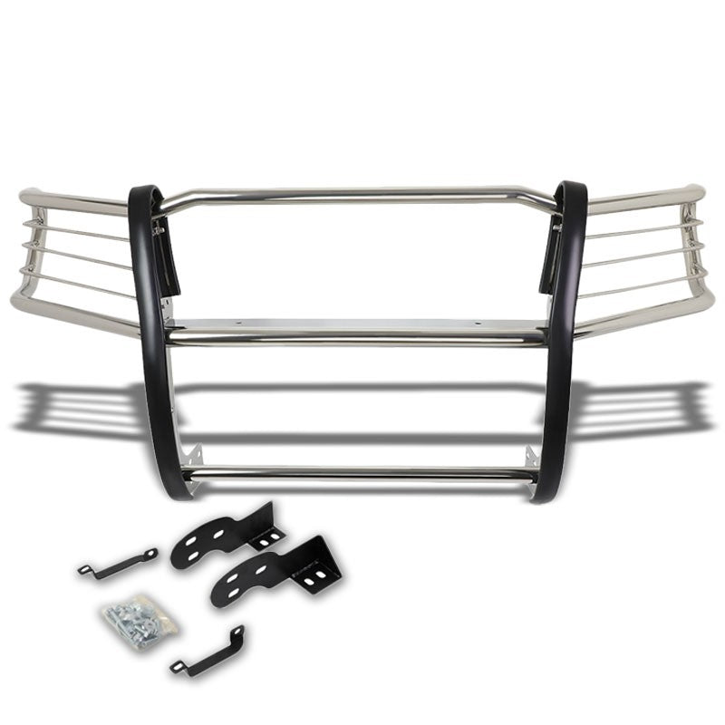 Chrome Mild Steel Front Bumper Grill Protection Guard For Toyota 98-04 Tacoma