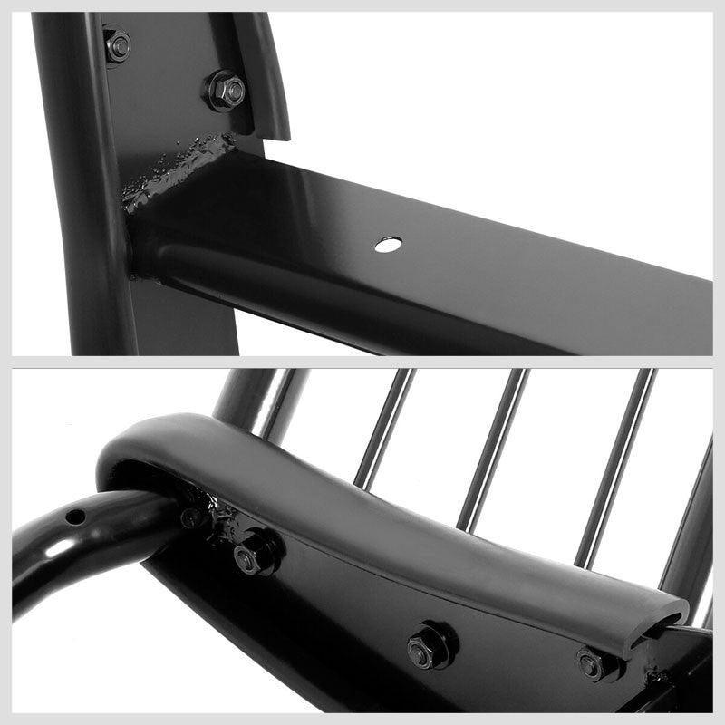 Black Mild Steel Full Front Grille Guard For 07-14 Chevrolet Tahoe 4.8L/5.3L