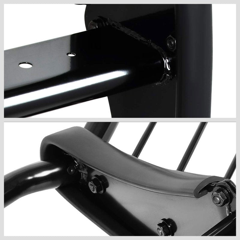 Black Mild Steel Full Front Grille Guard For 10-18 Ram 2500 4.7L/5.7L/6.4L/6.7L