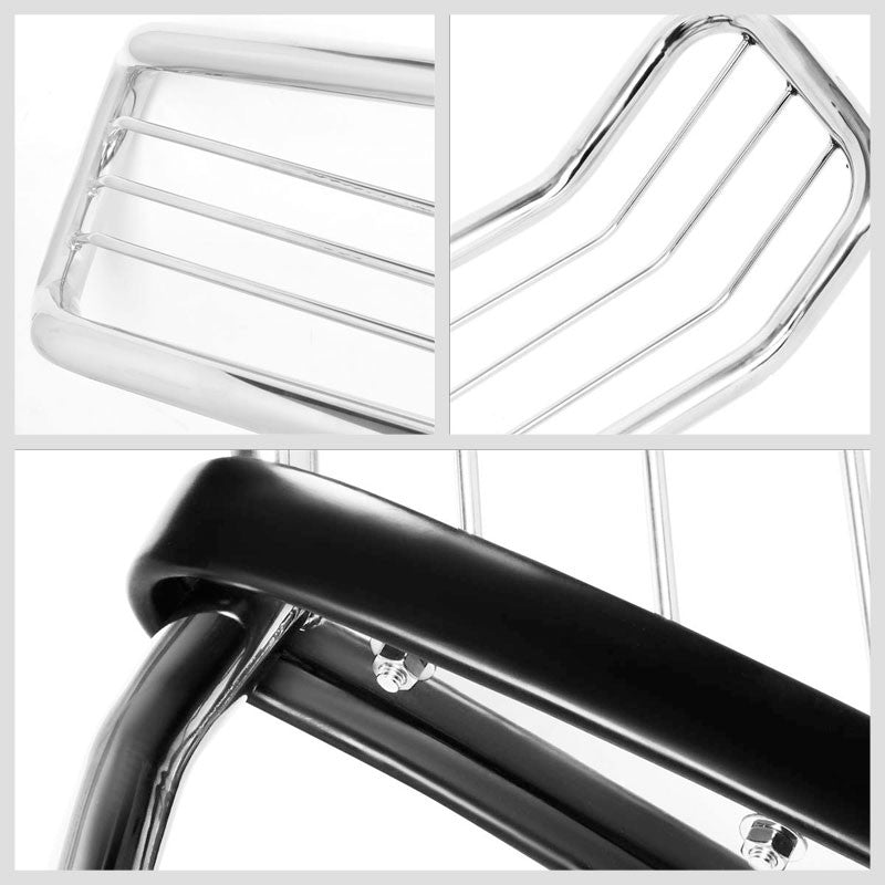 Metallic Mild Steel Full Front Grille Guard For 07-13 GMC Sierra 1500 4.3L/4.8L