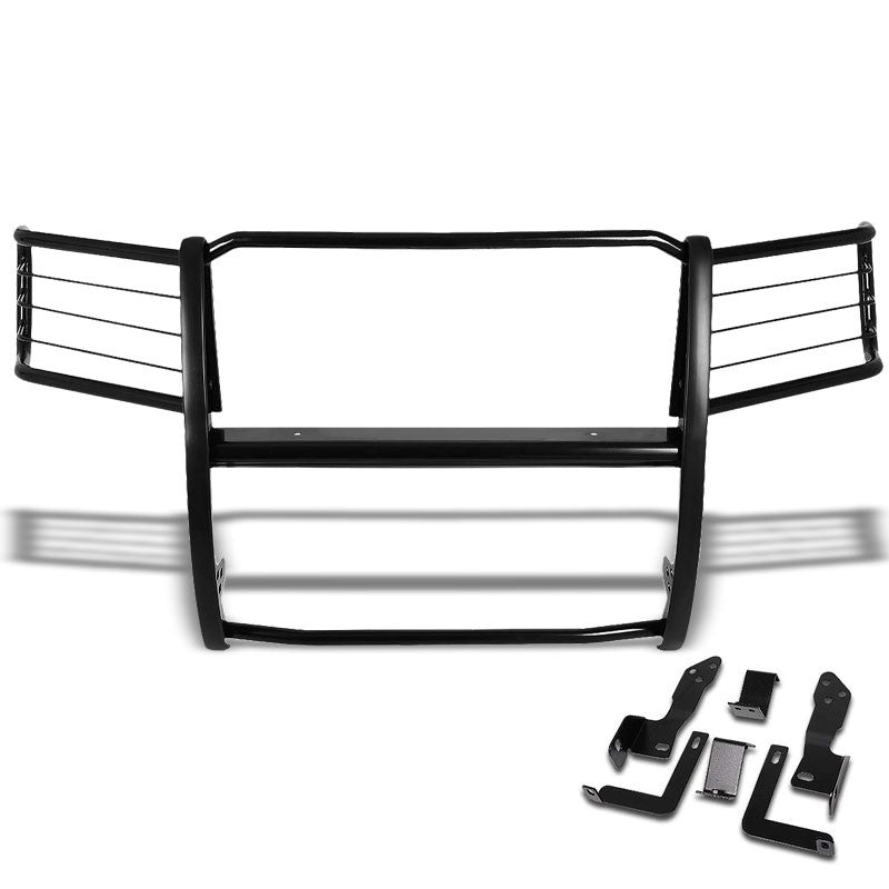 Black Mild Steel Full Front Bumper Grille Guard For 11-14 GMC Sierra 2500 HD