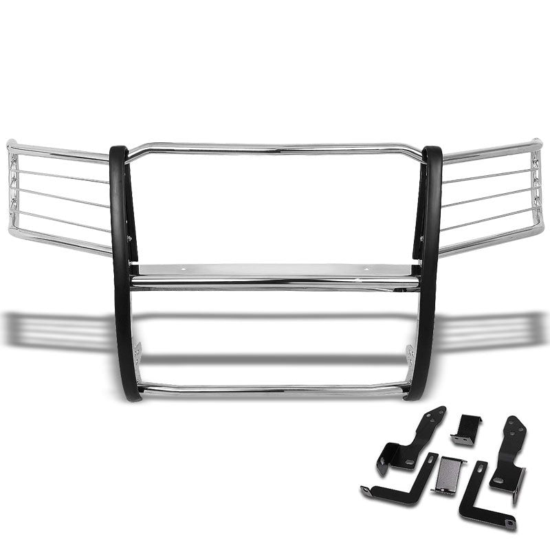 Metallic Mild Steel Full Front Bumper Grille Guard For 11-14 GMC Sierra 2500 HD