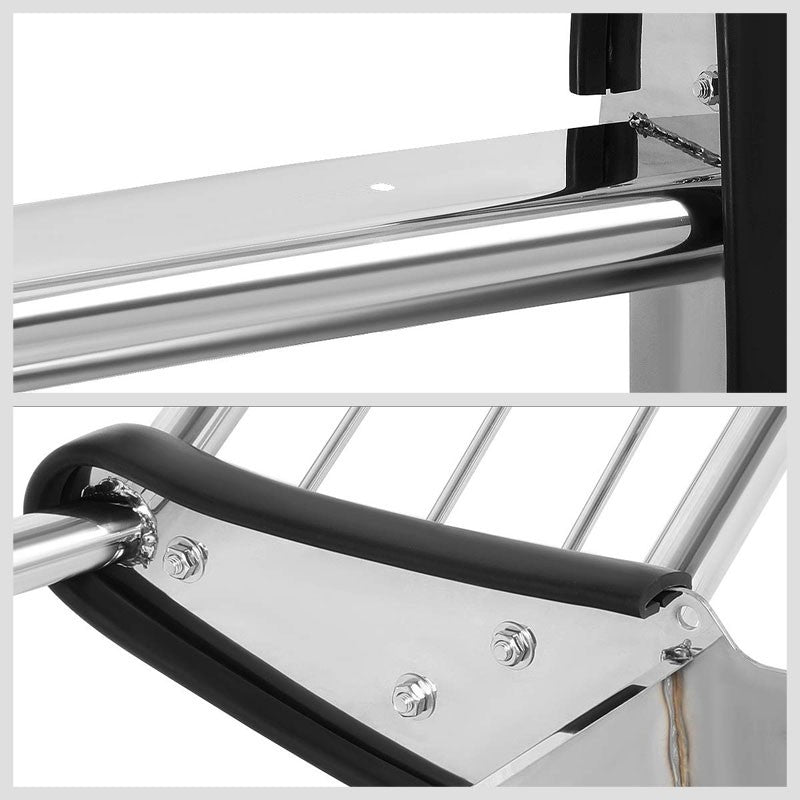 Metallic Mild Steel Full Front Bumper Grille Guard For 11-14 GMC Sierra 2500 HD