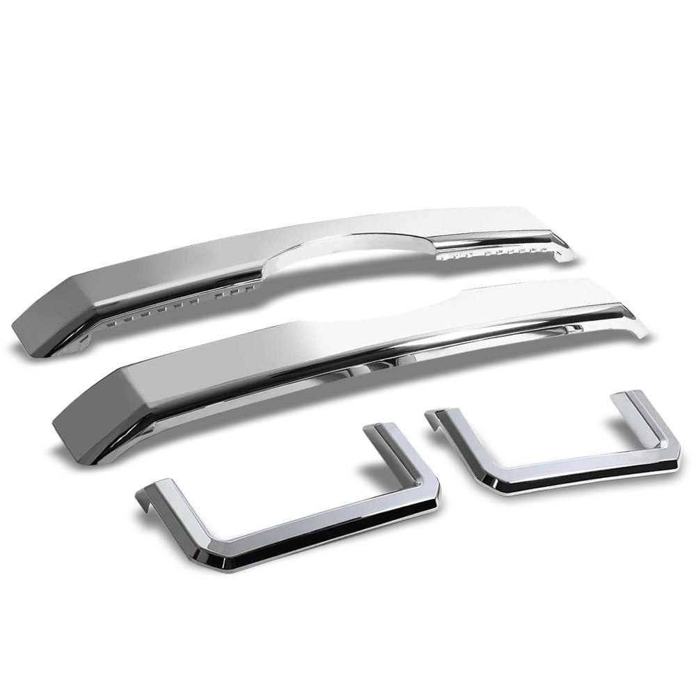 Set of 4 Chrome Front Bumper Overlay Grille Cover For 11-16 Ford F250/F350 SD
