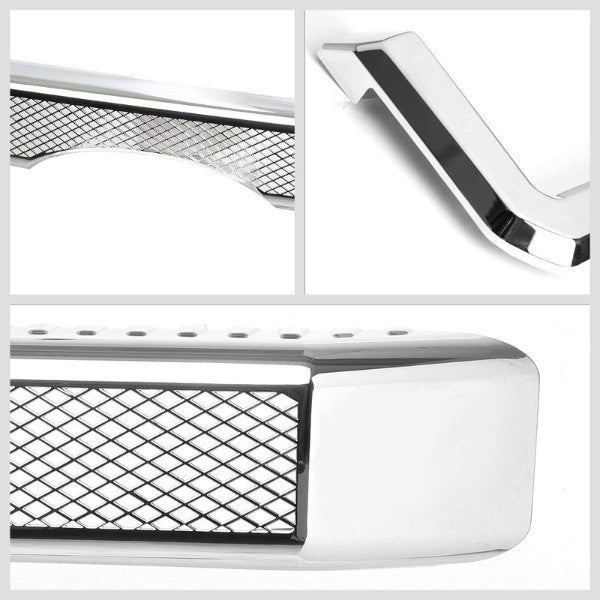 Front Diamond Mesh Grille Overlay Cover For For 11-16 F-250/F-350 Super Duty