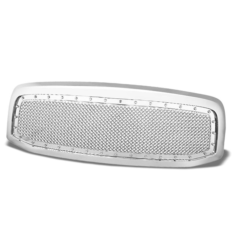 Chrome Rivet Diamond Mesh Style Front Replacement Grille For 06-09 Ram 2500/3500