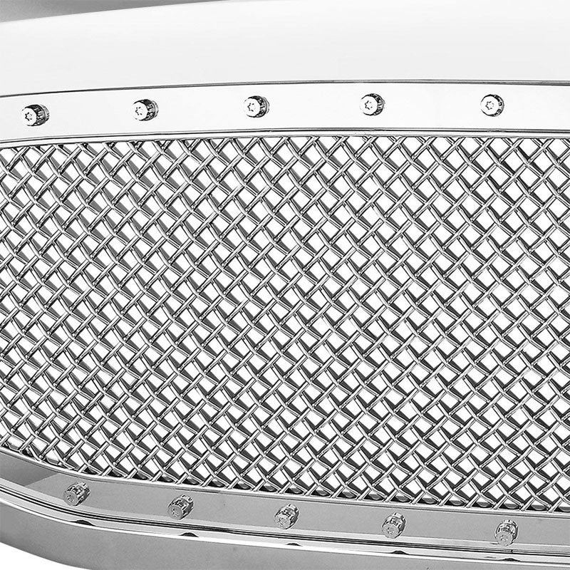 Chrome Rivet Diamond Mesh Style Front Replacement Grille For 06-09 Ram 2500/3500