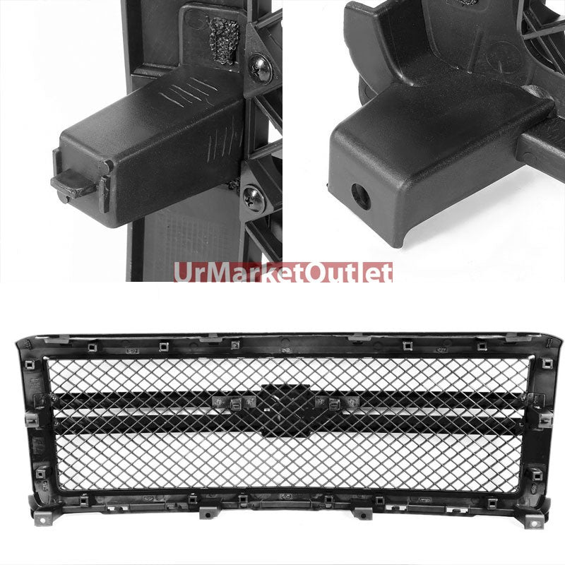 Black Diamond Mesh Style Front Grille For 14-15 Silverado 1500 4.3L/5.3L/6.2L