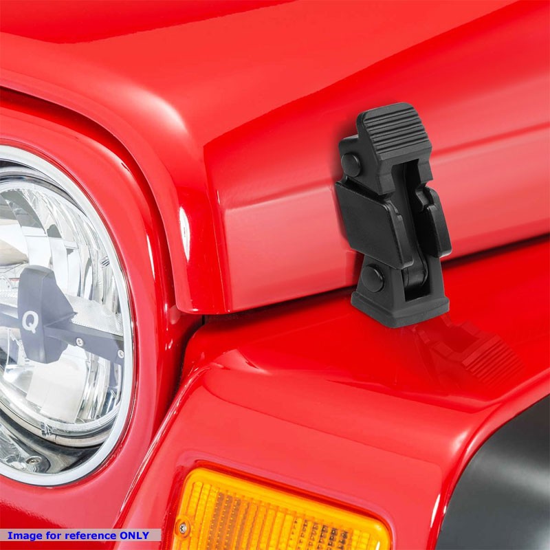 Matte Black Hold Down Buckle Hood Latch Lock Assembly For 97-06 Jeep Wrangler TJ