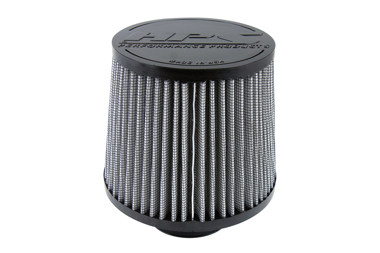 HPS 2.5" Universal Round Intake Air Filter [6.5" L, 6" Base] HPS-4274