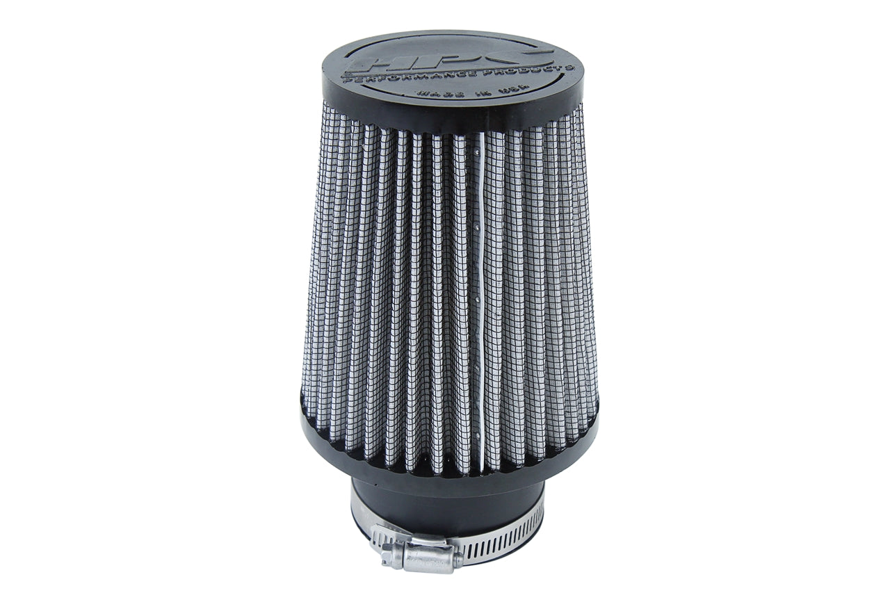 HPS 2.5" Universal Round Intake Air Filter [7.25" L, 4.5" Base] HPS-4295
