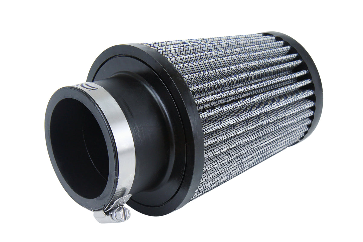 HPS 2.5" Universal Round Intake Air Filter [7.25" L, 4.5" Base] HPS-4295