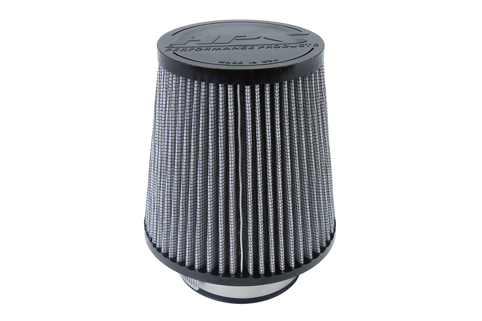 HPS 3.5" Universal Round Intake Air Filter [7.5" L, 6" Base] HPS-4298
