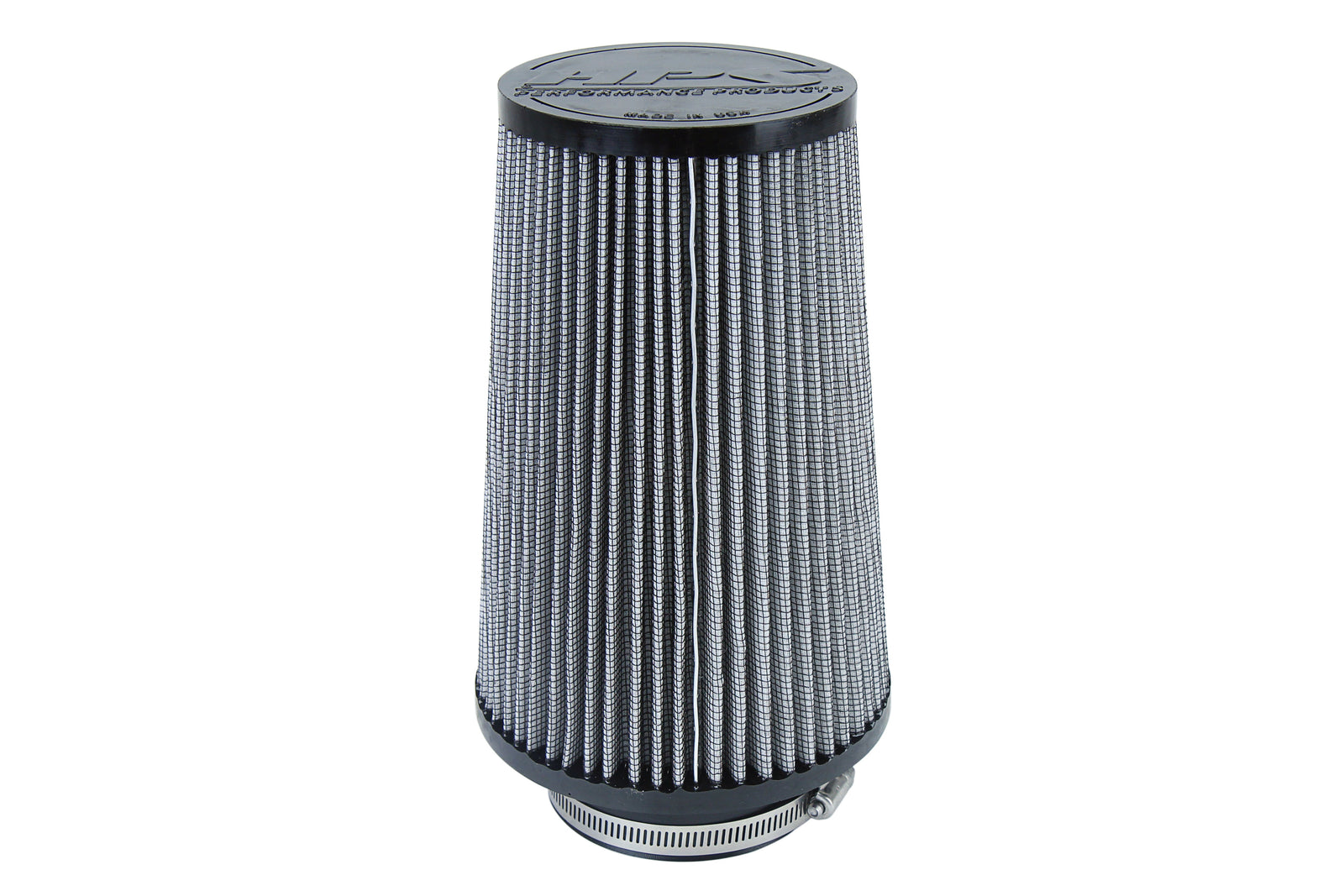 HPS 3.5" Universal Round Intake Air Filter [10.5" L, 6" Base] HPS-4299
