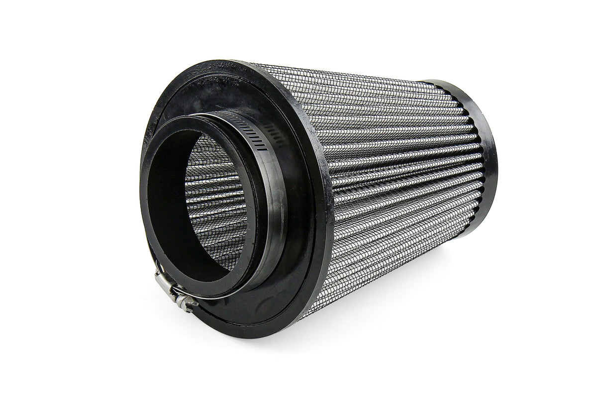 HPS-4326+9147 HPS 3" Universal Round Intake Air Filter+Sock Cover 6.75" L, 5.5" B, HPS-4326