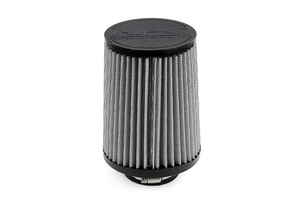 HPS 2.75" Universal Round Intake Air Filter [8.25" L, 5.5" Base] HPS-4335