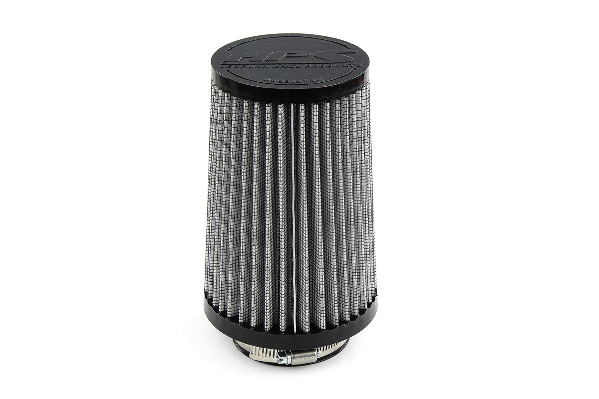 HPS 2.75" Universal Round Intake Air Filter [8" L, 4.75" Base] HPS-4336