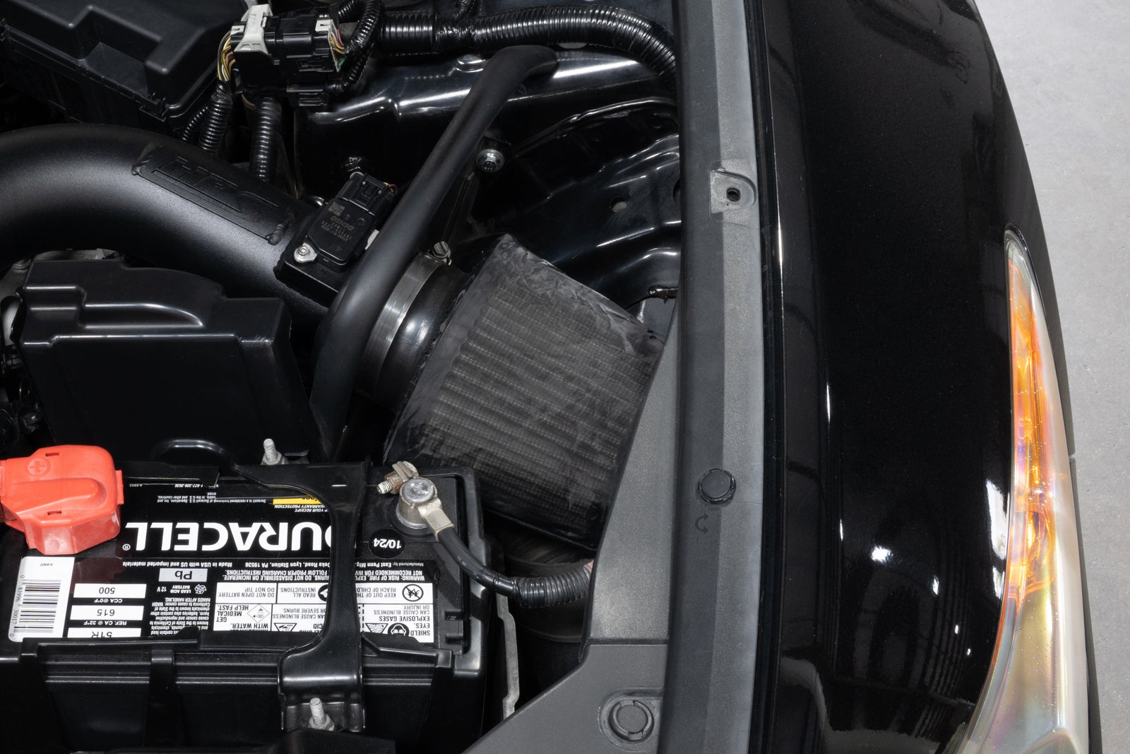 HPS-4340+9147 HPS 2.75" Round Open Top Dual Cone Air Filter+Sock Cover 6.5" L, 6" B, HPS-4340