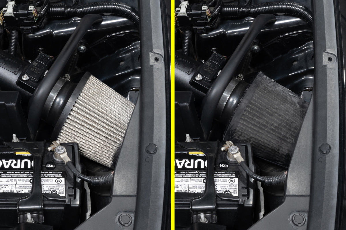 HPS-4332+9147 HPS 3.25" Universal Cone Intake Air Filter+Sock 7.75" L, 6" B, 4.5" T, HPS-4332