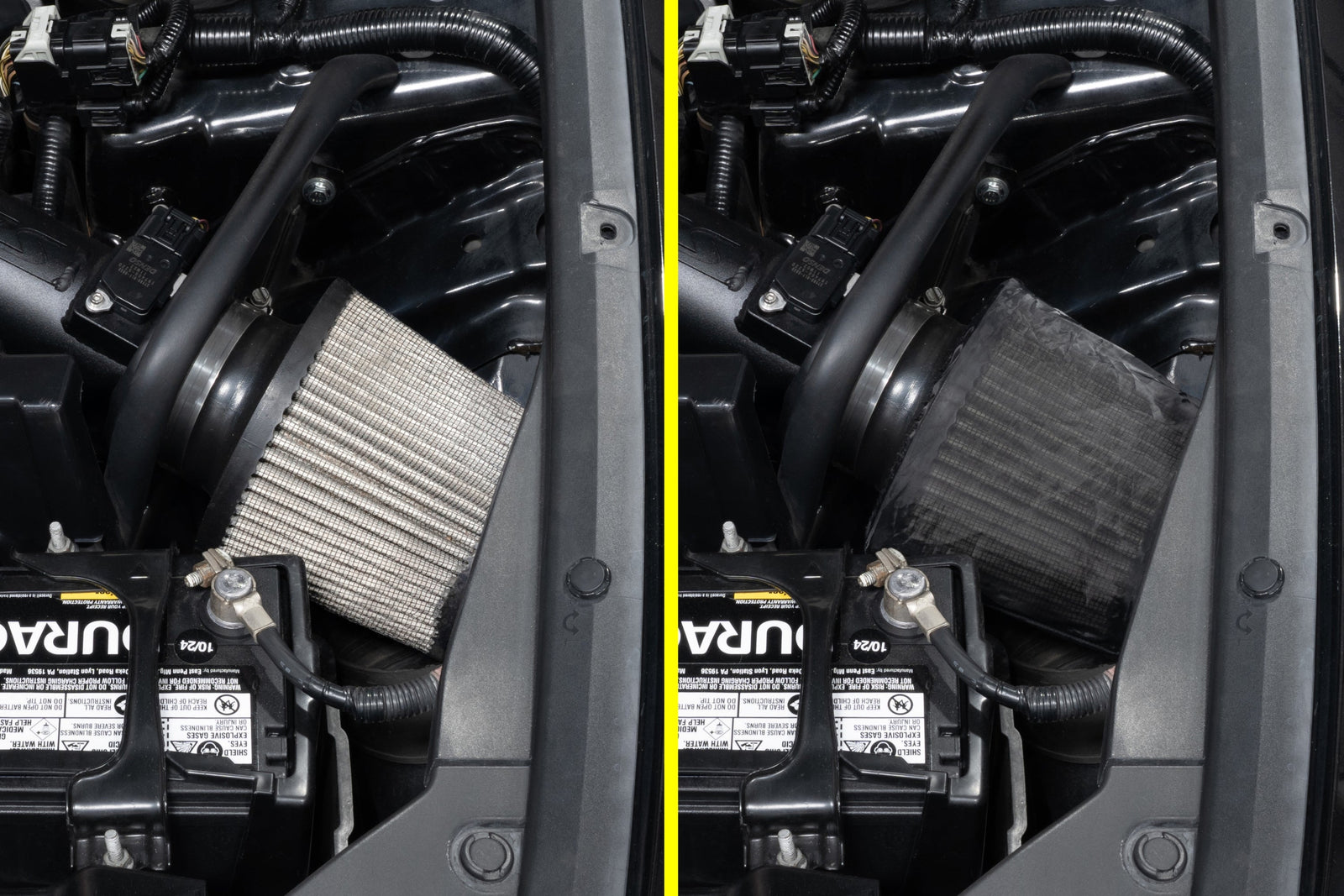 HPS-4332+9147 HPS 3.25" Universal Cone Intake Air Filter+Sock 7.75" L, 6" B, 4.5" T, HPS-4332