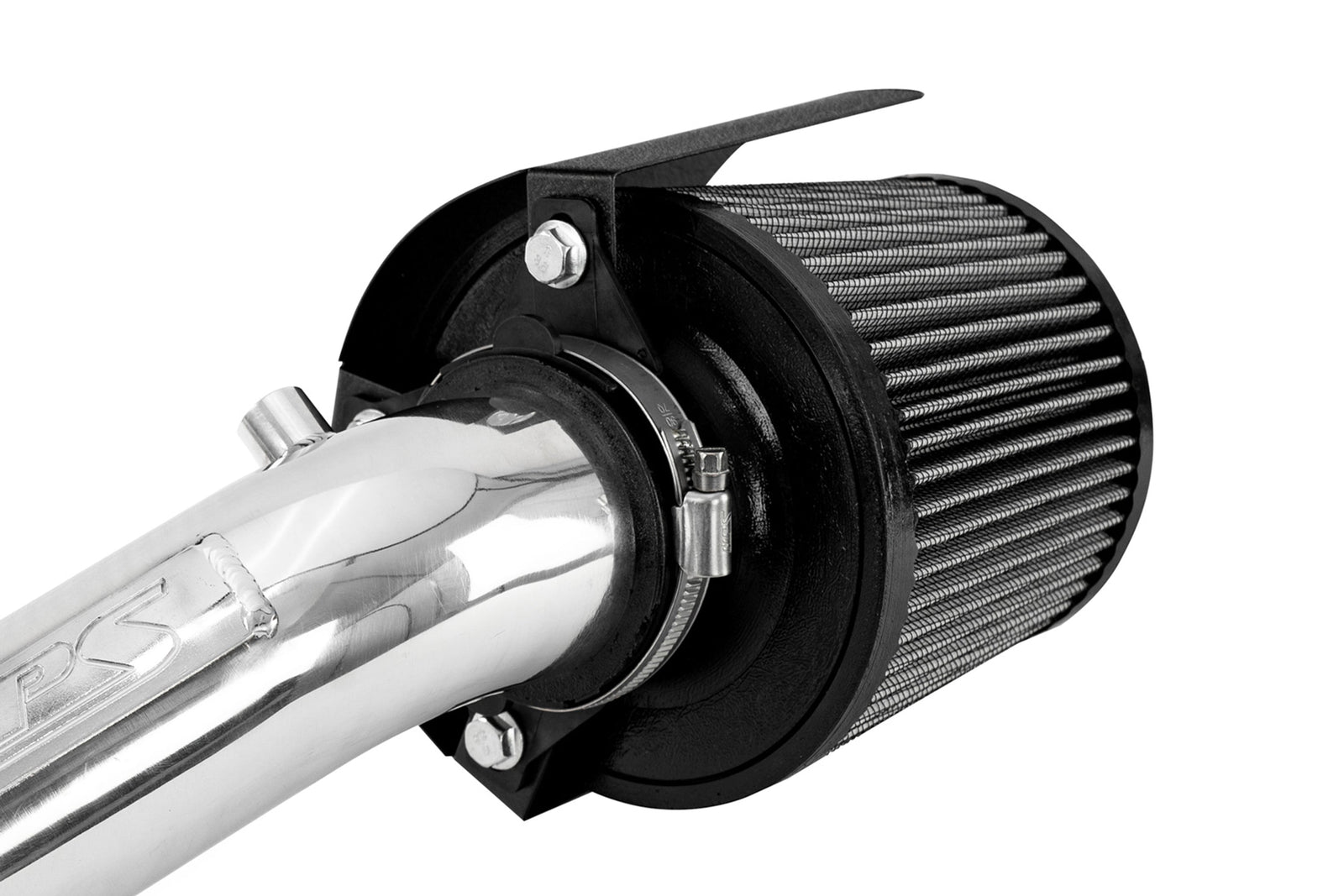 HSK-404 HPS Black Universal Fit Aluminum "Half-Open"Intake Air Filter Heat Shield Kit