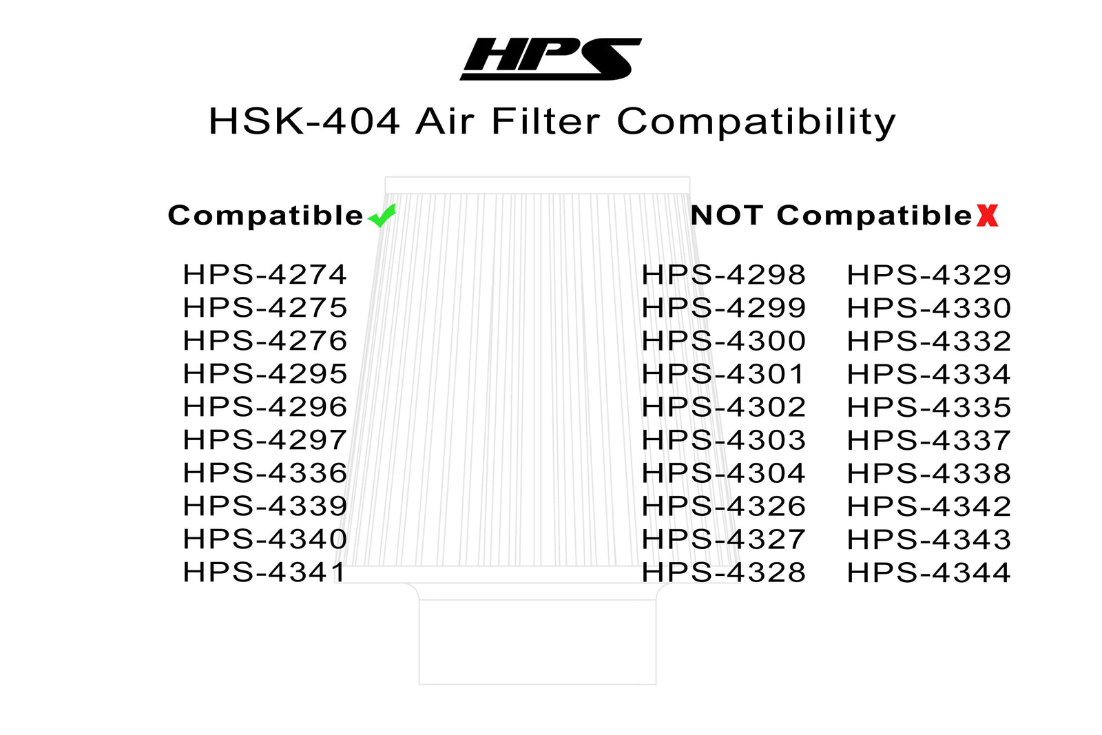 HPS Black Universal Aluminum "Half-Open"Intake Air Filter Heat Shield Kit HSK-404