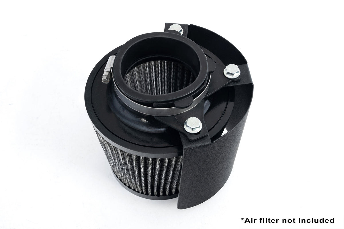 HSK-404 HPS Black Universal Fit Aluminum "Half-Open"Intake Air Filter Heat Shield Kit