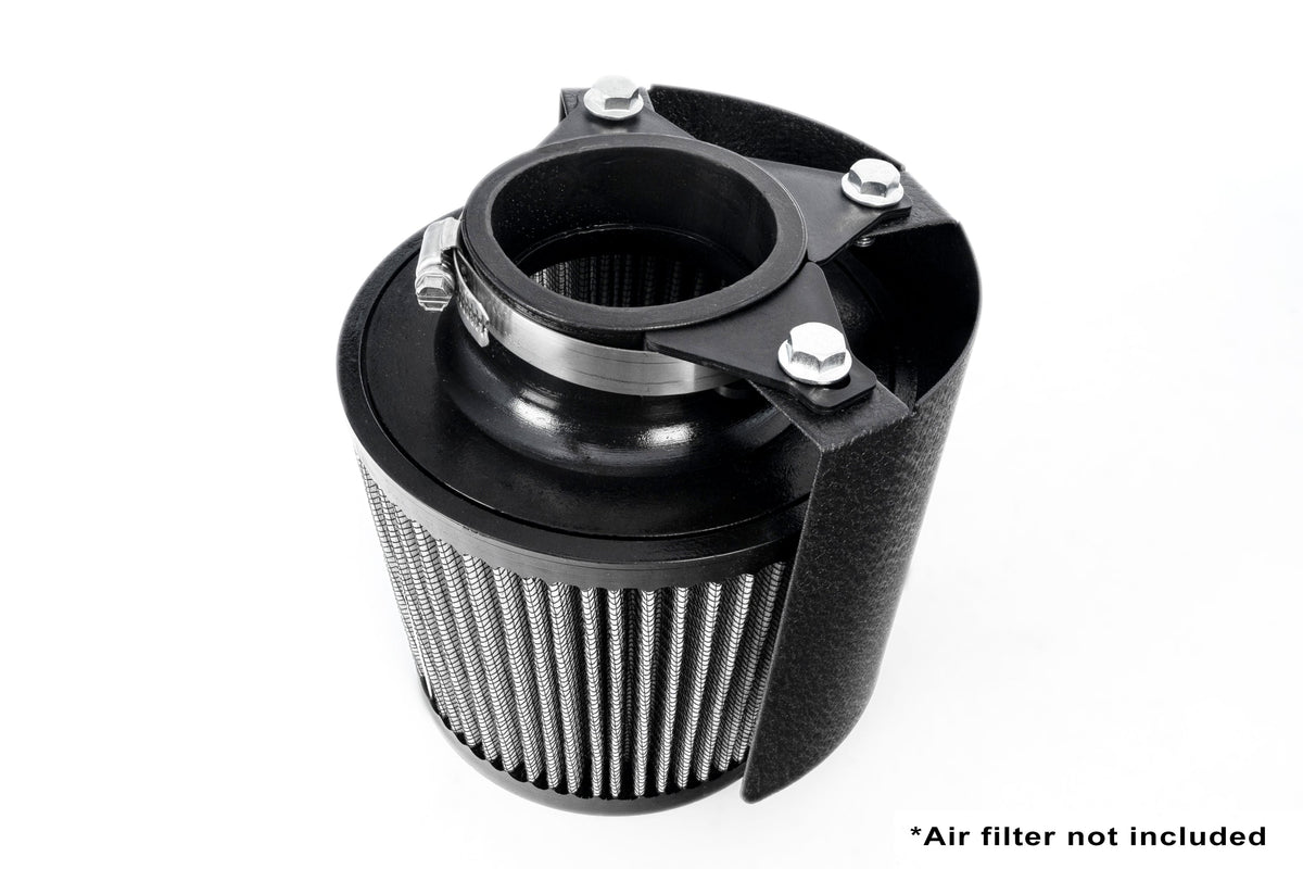 HSK-404 HPS Black Universal Fit Aluminum "Half-Open"Intake Air Filter Heat Shield Kit