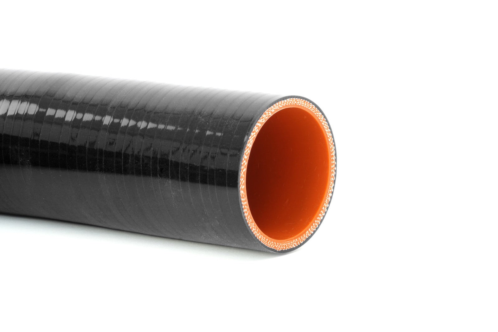 HPS Performance Black 4-ply Silicone 135 Degree Elbow Coupler Hose Close Up look