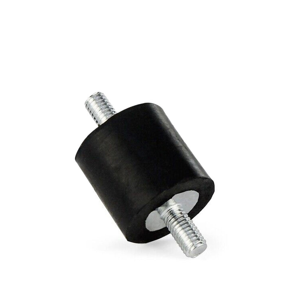 Anti Vibration Mount Isolator M6 Male/Male 1/2" Stud 1" Thick Rubber 1" DIA BFC-VM-M6-100-MM