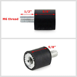 Anti Vibration Mount Isolator M6 Male/Female 5/8" Stud 5/8" Thick Rubber 5/8" DIA BFC-VM-M6-62-MF