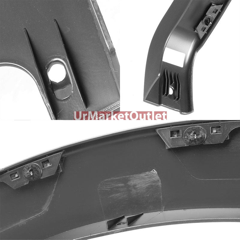 Matte Black ABS Bolt-On Wheel Fender Flares For 04-08 F-150 66"/67"/78"/96" Bed