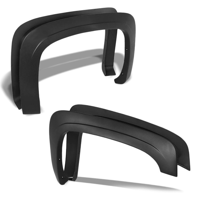 4PC Black Bolt-On Wheel Fender Flares Guard Cover For 07-14 Chevy Silverado