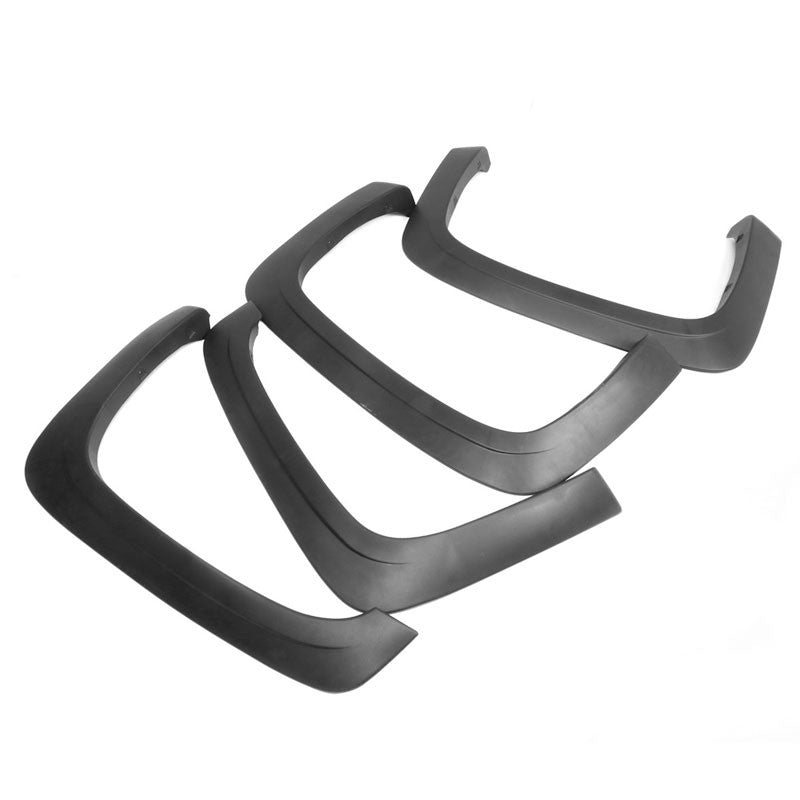 4PC Black Bolt-On Wheel Fender Flares Guard Cover For 07-14 Chevy Silverado