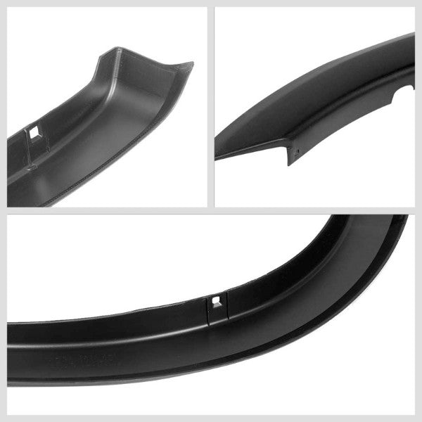 Black Satin Race Wheel Fender Flare Guard work with 99-04 F-250/F-350 Super Duty
