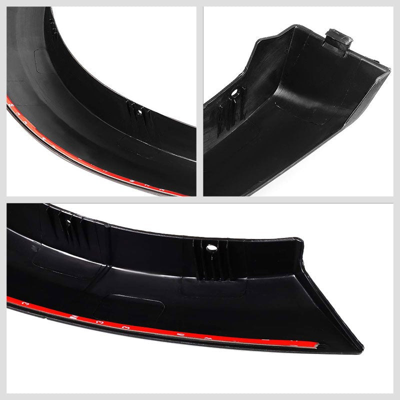 4PC Matte Black Bolt-On Wheel Fender Flares Guard Cover For 10-18 Ram 2500 3500