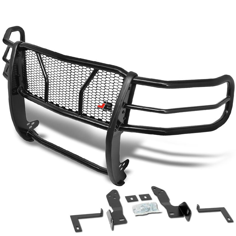 J2 Black Mild Steel Full Front Grille Guard For 11-14 Silverado 2500 HD/3500 HD