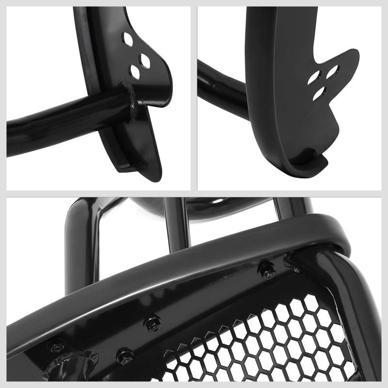 J2 Black Mild Steel Full Front Grille Guard For 11-14 Silverado 2500 HD/3500 HD