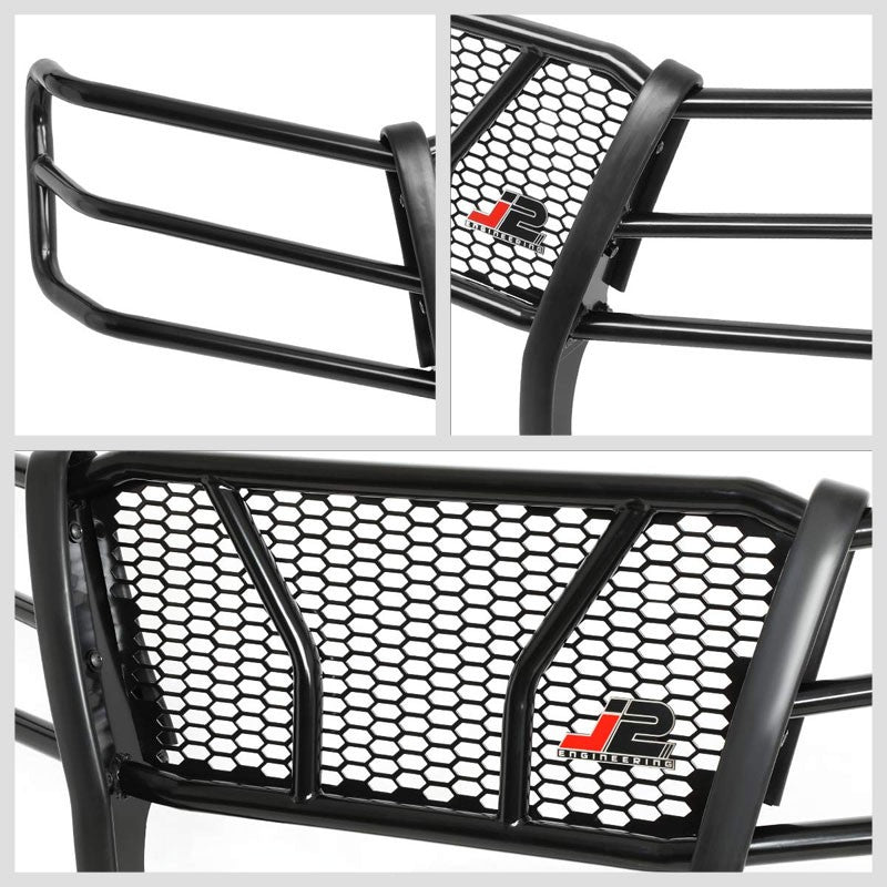 J2 Black Mild Steel Frame Full Front Grille Guard For 04-14 Chevrolet Colorado