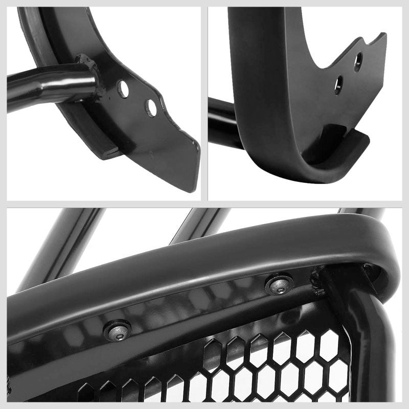 J2 Black Mild Steel Frame Full Front Grille Guard For 04-14 Chevrolet Colorado