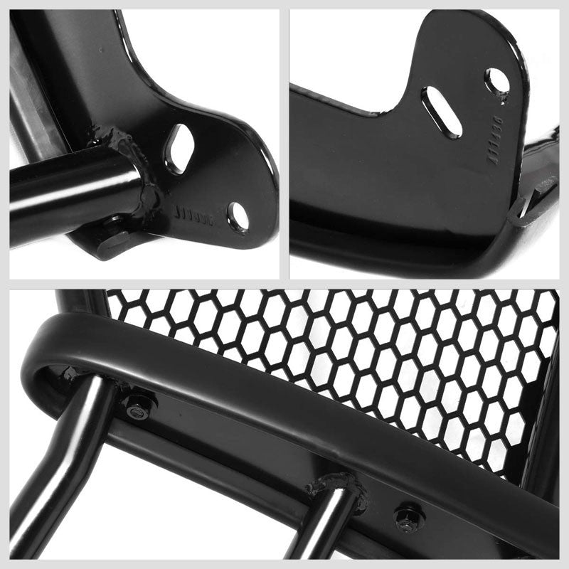 J2 Black Mild Steel Full Front Grille Guard For 09-14 Ford F-150 4.2L/5.0L/6.2L