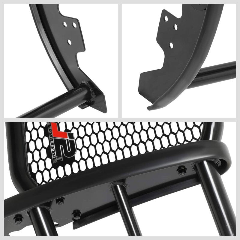 J2 Black Mild Steel Full Front Grille Guard For 11-16 Ford F-250 Super Duty