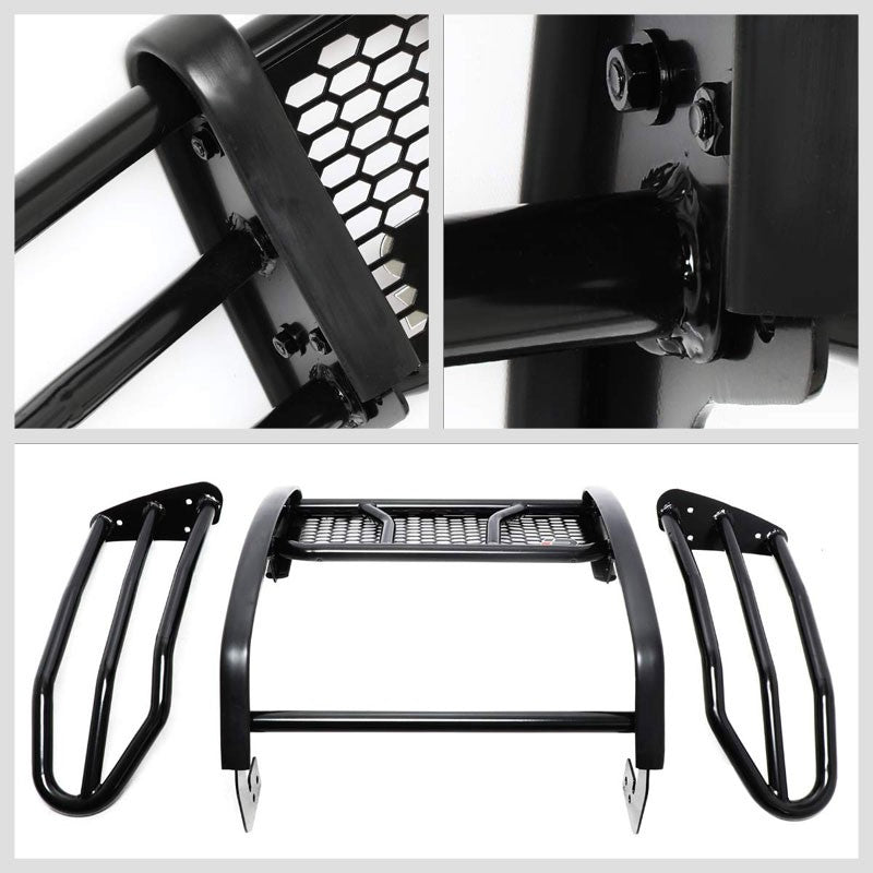 J2 Black Mild Steel Full Front Grille Guard For 07-14 Toyota FJ Cruiser 4.0L V6