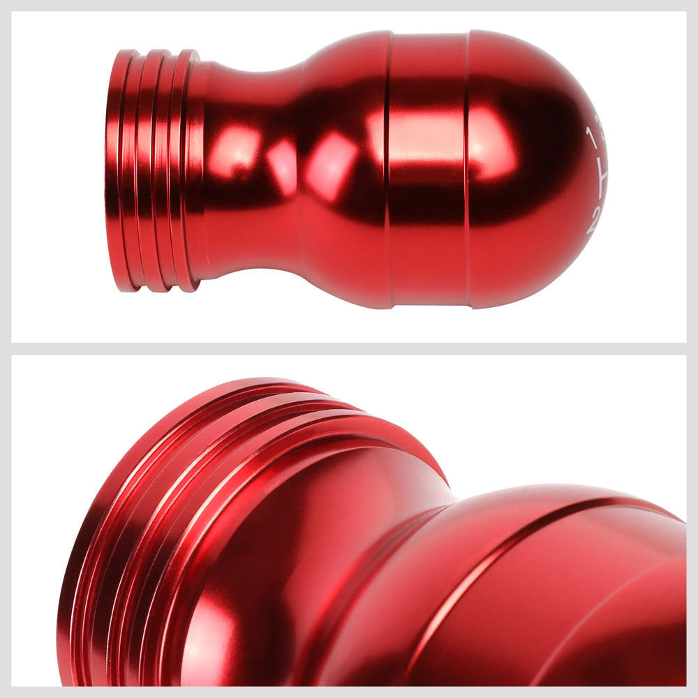 J2-SK-001-RD J2 Red (Teardrop Shape) For 6-Speed Manual Shift Knob (M8/M10/M12 Adapter)