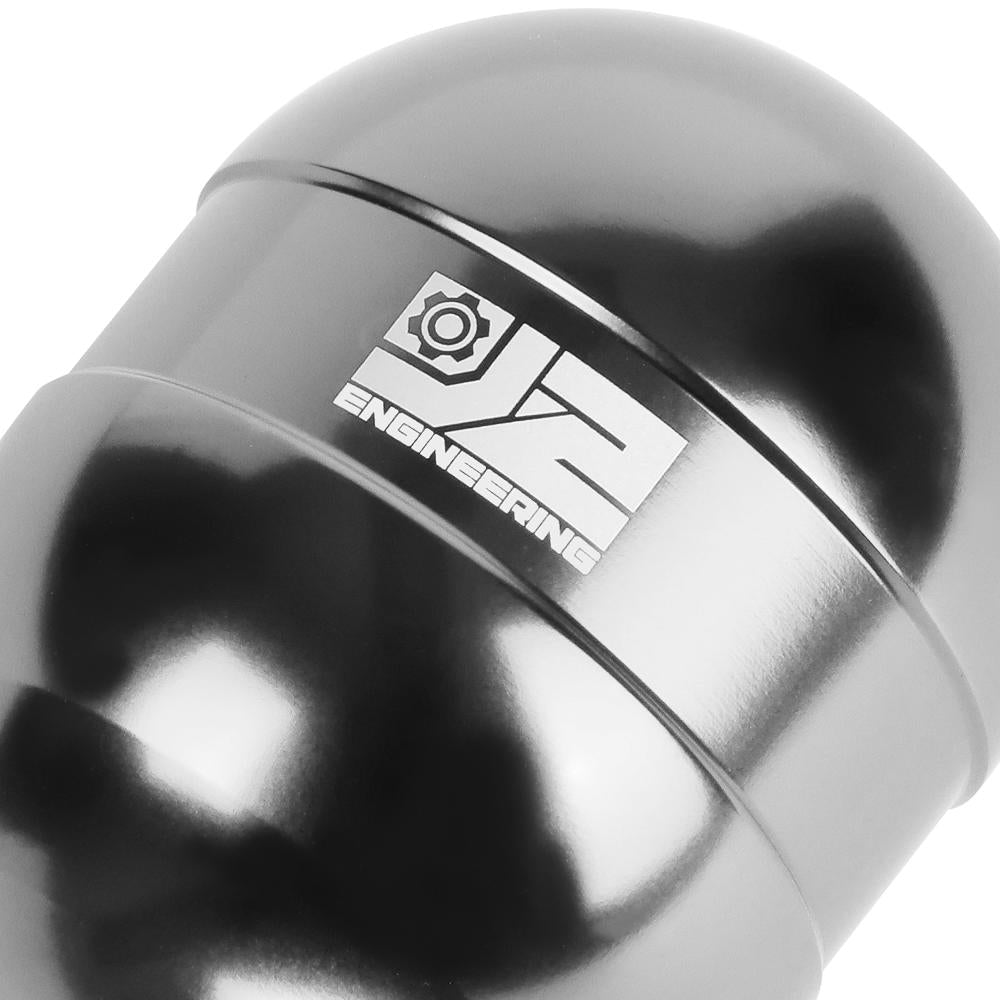 J2-SK-001-SL J2 Silver (Teardrop Shape) For 6-Speed Manual Shift Knob (M8/M10/M12 Adapter)