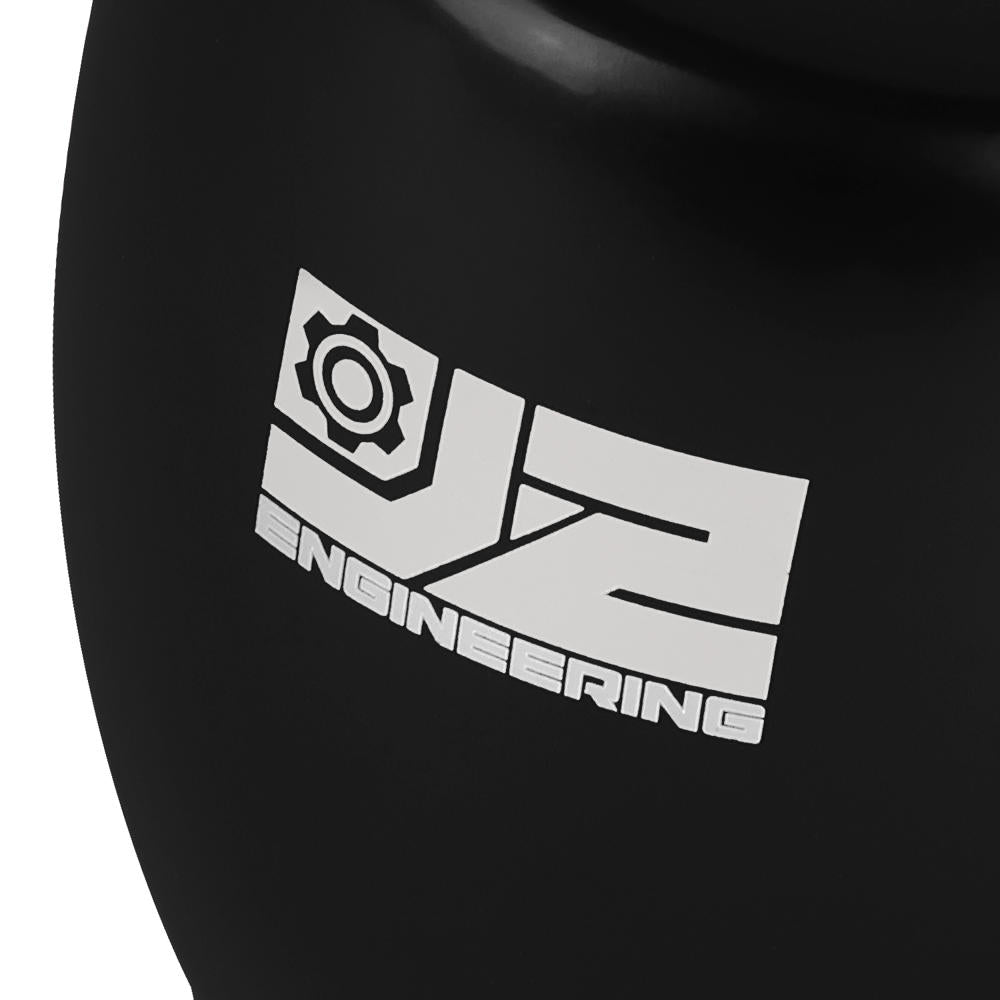 J2-SK-002-BK J2 Black (Flat Top Teardrop) For 6-Speed Manual Shift Knob (M8/M10/M12 Adapter)