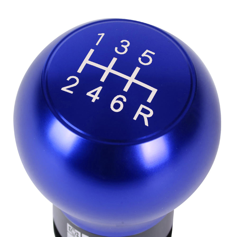 J2-SK-003-BL J2 Blue (Teardrop Shape Design) For 6-Speed MT Shift Knob (M8/M10/M12 Adapter)