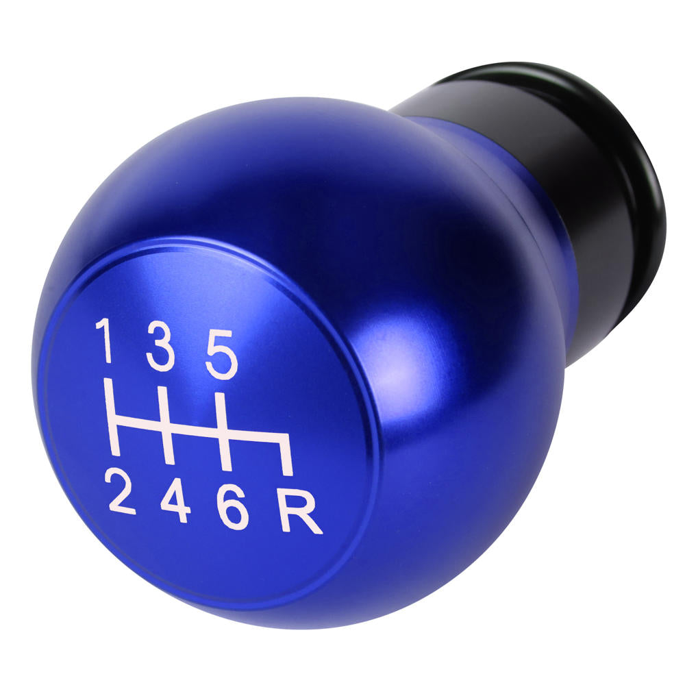 J2-SK-003-BL J2 Blue (Teardrop Shape Design) For 6-Speed MT Shift Knob (M8/M10/M12 Adapter)