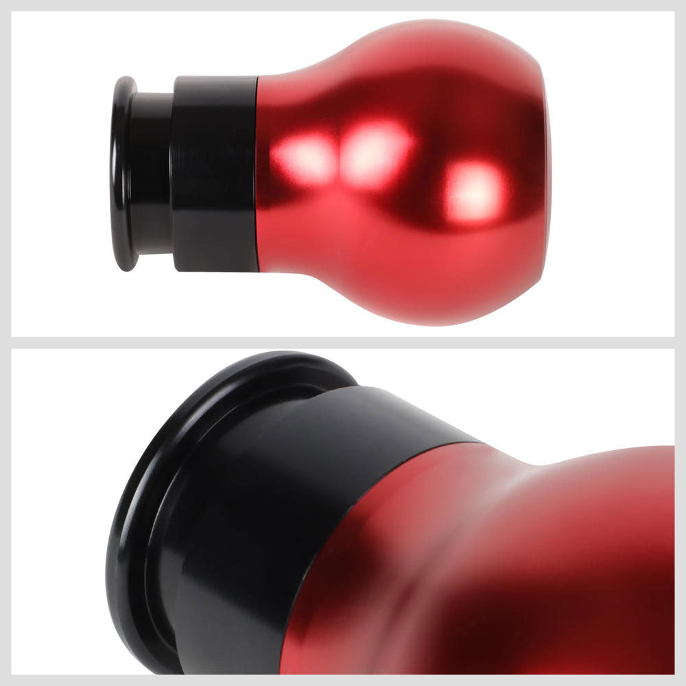 J2-SK-003-RD J2 Red (Teardrop Shape Design) For 6-Speed MT Shift Knob (M8/M10/M12 Adapter)