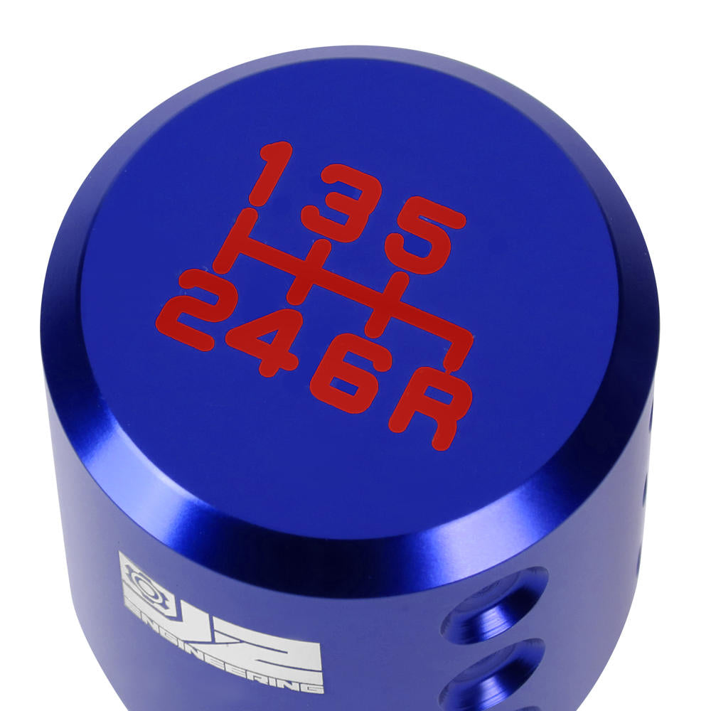 J2-SK-004-BL J2 Blue (Goblet Style) For 6-Speed Manual Shift Knob (M8/M10/M12 Adapter)